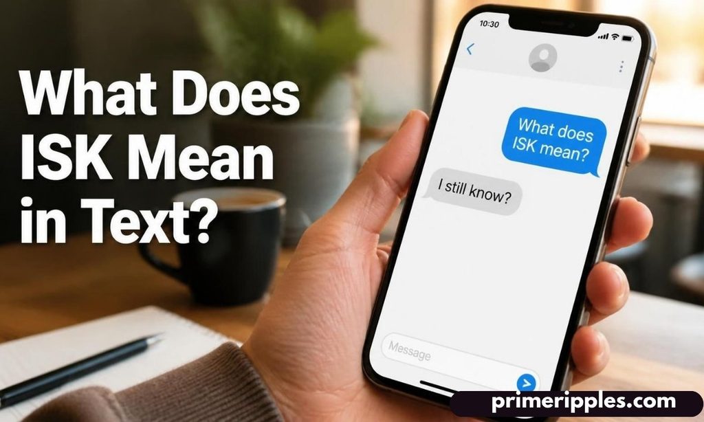 What Does ISK Mean in Text